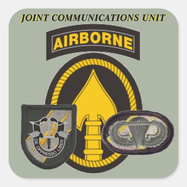 JOINT COMMUNICATIONS UNIT USSOC STICKERS (Front)