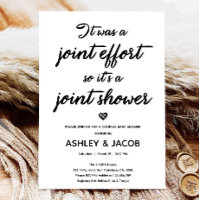 Joint Effort Joint Shower Coed Couples Baby Shower
