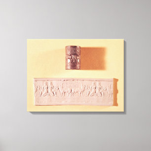 Joint et impression de cylindre d'Akkadian