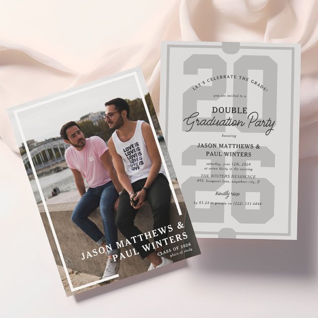 Joint Graduate Graduation Celebration  Invitation (Creator Uploaded)