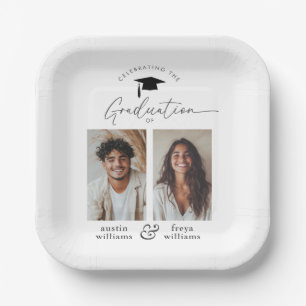 Joint Graduation Party 2 Photo Paper Plate