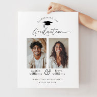 Joint Graduation Party 2 Photo Welcome Poster