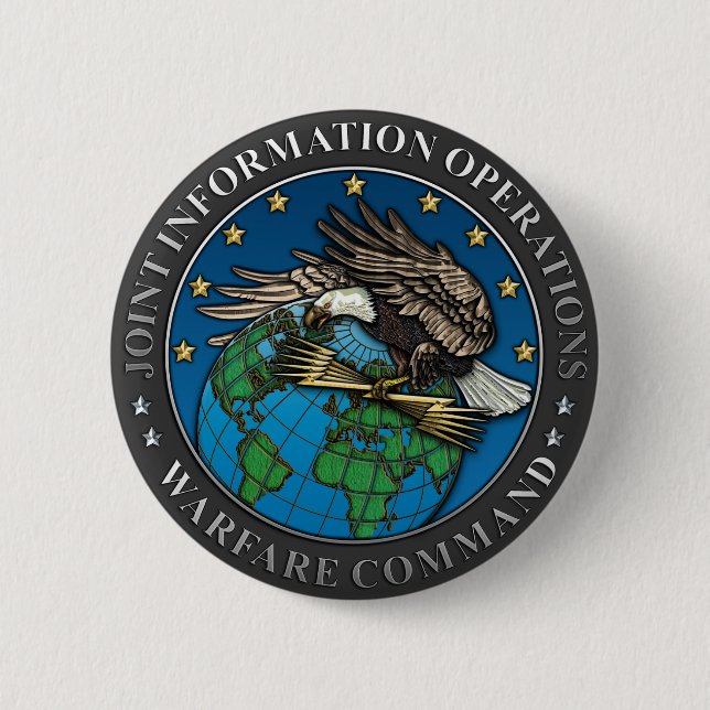 Joint Information Operations Warfare Centre 2 Inch Round Button (Front)