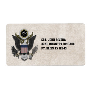 Joint patriotique militaire de logo d'Eagle
