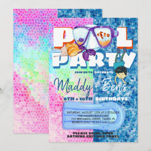 Joint Pool Party Invitation