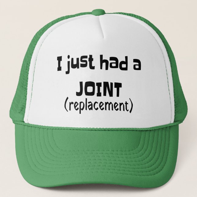 Joint Replacement Humour Funny Novelty Trucker Hat (Front)
