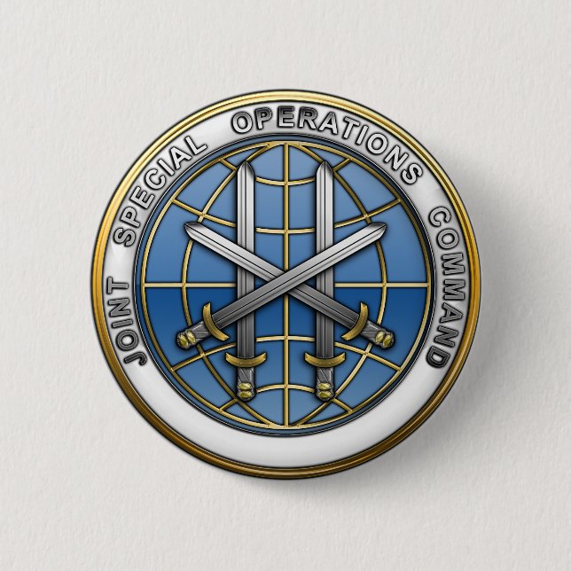 Joint Special Operations Command 2 Inch Round Button (Front)