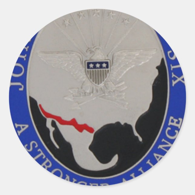 JOINT TASK FORCE 6 CLASSIC ROUND STICKER (Front)