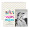 Joint twin birthday party invitation