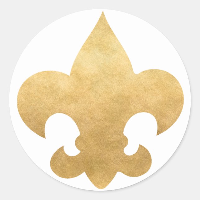 Joints élégants de Gold Fleur De Lis Stickers (Devant)