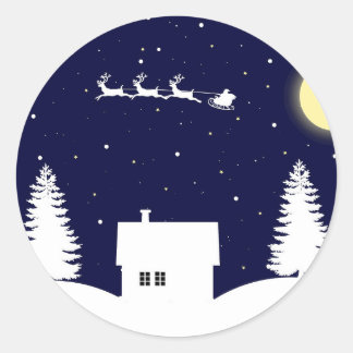 jojo navidad classic round sticker