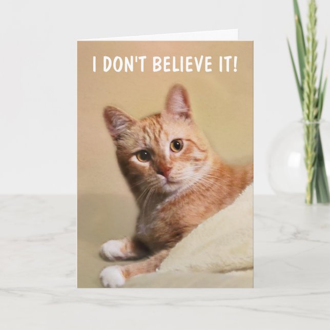 Joke About Age Birthday Card (Front)