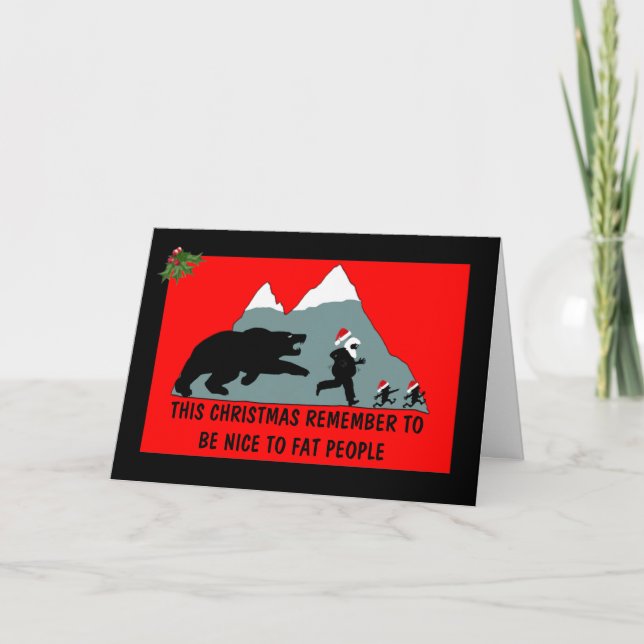 Joke Christmas Holiday Card (Front)