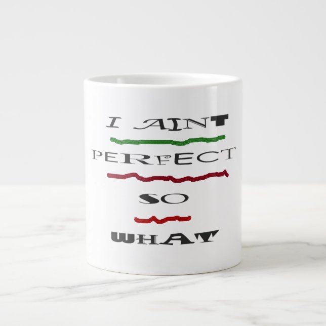 JOKE MESSAGE ABOUT BEING THE BEST LARGE COFFEE MUG (Front)