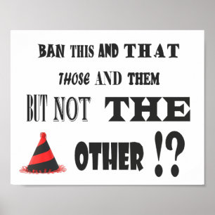 JOKE POSTER TYOE RED AND BLACK WITH WORDS 