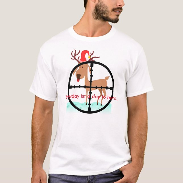 Joke shirt Christmas hunting (Front)