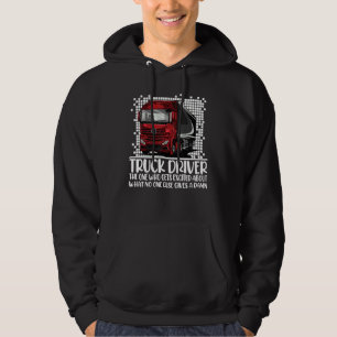 Joke Trucker Chiller Refrigerated Truck Driver Dad Hoodie