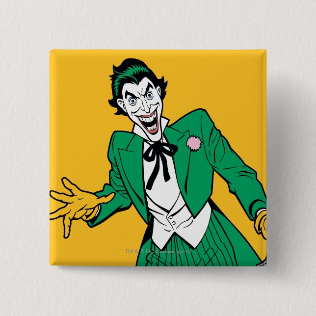 Joker 2 Inch Square Button (Front)