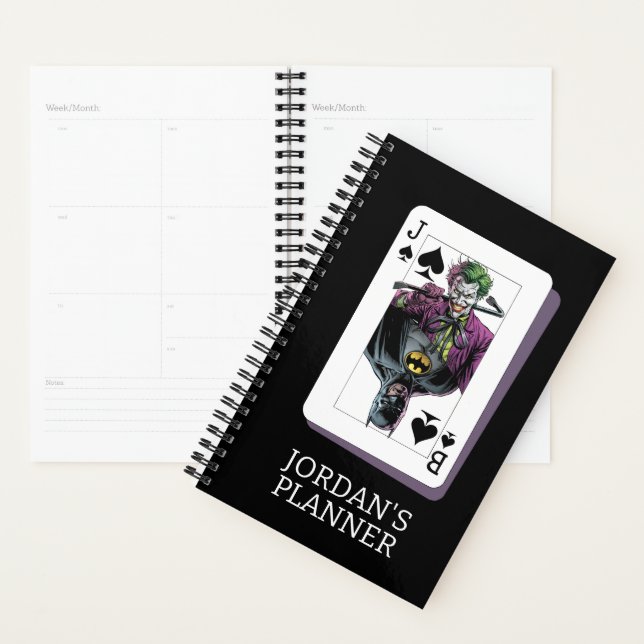 Joker and Batman Spade Playing Card Illustration (Devant avec enveloppe)