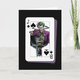 Joker and Batman Spade Playing Card Illustration