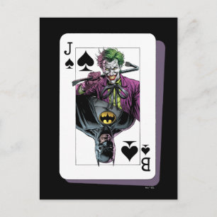 Joker and Batman Spade Playing Card Illustration