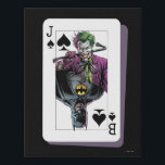 Joker and Batman Spade Playing Card Illustration Faux Canvas Print<br><div class="desc">This Killing Joke style Joker and Batman playing card graphic features Joker with a crow bar! Check out this graphic on a t-shirt,  poster,  and many more customizable Zazzle products perfect for gifting or treating yourself!</div>