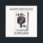 Joker and Batman Spade Playing Card Illustration Napkin<br><div class="desc">This Killing Joke style Joker and Batman playing card graphic features Joker with a crow bar! Check out this graphic on a t-shirt,  poster,  and many more customizable Zazzle products perfect for gifting or treating yourself!</div>