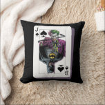 Joker and Batman Spade Playing Card Illustration Throw Pillow<br><div class="desc">This Killing Joke style Joker and Batman playing card graphic features Joker with a crow bar! Check out this graphic on a t-shirt,  poster,  and many more customizable Zazzle products perfect for gifting or treating yourself!</div>