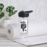 Joker and Batman Spade Playing Card Illustration Water Bottle<br><div class="desc">This Killing Joke style Joker and Batman playing card graphic features Joker with a crow bar! Check out this graphic on a t-shirt,  poster,  and many more customizable Zazzle products perfect for gifting or treating yourself!</div>
