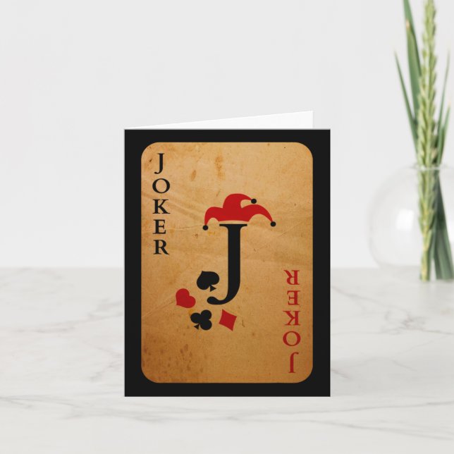 Joker Card Costume Halloween Deck Of Cards  (Front)
