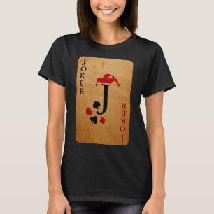 Joker Card Costume Halloween Deck Of Cards  T-Shirt