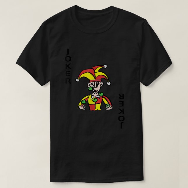 Joker Card Deck Of Cards Halloween Costume Matchin T-Shirt (Design Front)