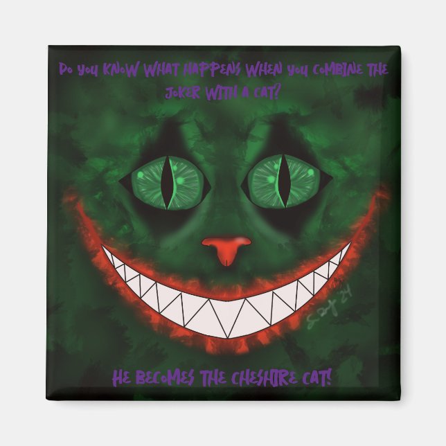 Joker Cheshire Magnet (Front)