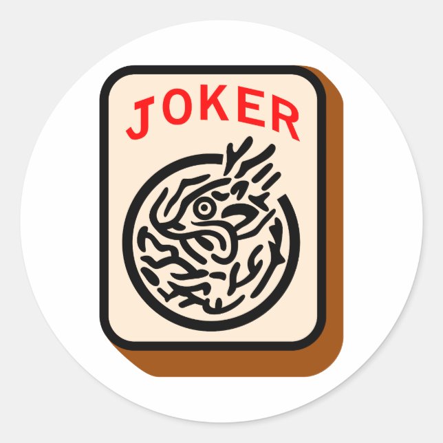 Joker Classic Round Sticker (Front)