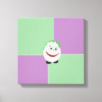 Joker Egg Wrapped Canvas