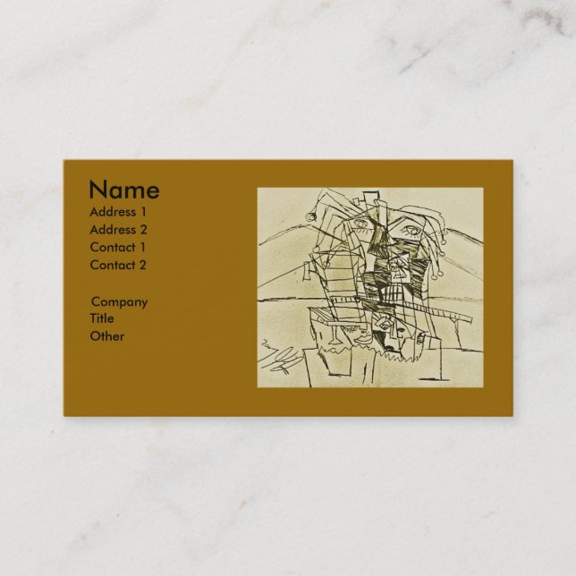 JOKER OF FAUCET NOSE BUSINESS CARD (Front)