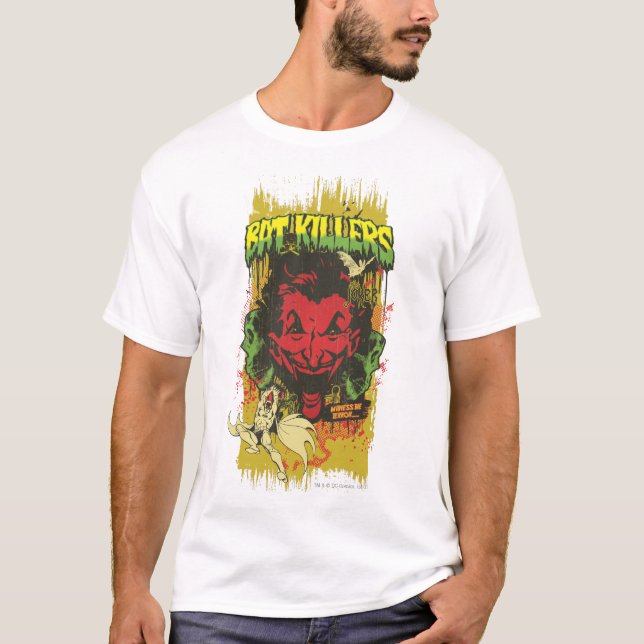 Joker Retro Comic Book Montage T-Shirt (Front)