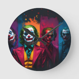 Joker Round Clock