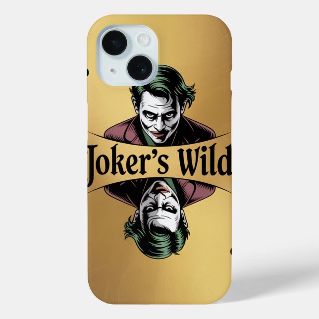 Joker’s Wild - à peine là Apple iPhone 15 Coque (Verso)