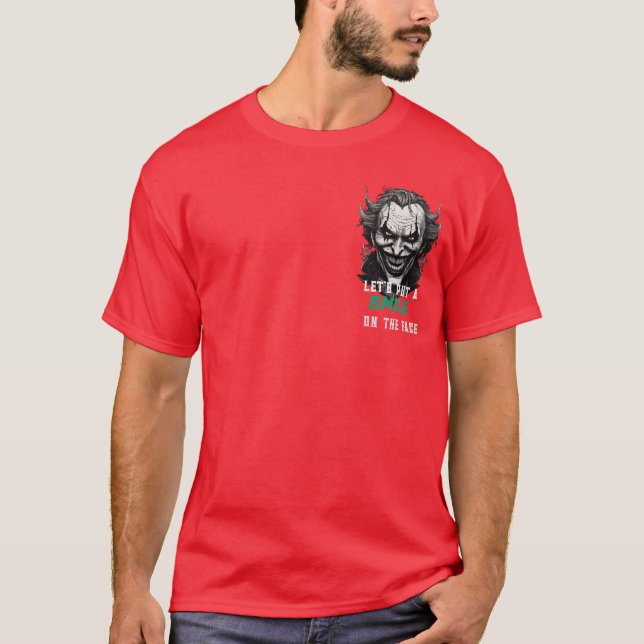 joker smile tshirt design  (Front)