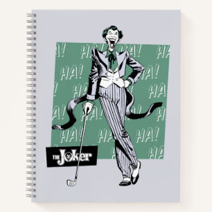 Joker With Golf Club Notebook