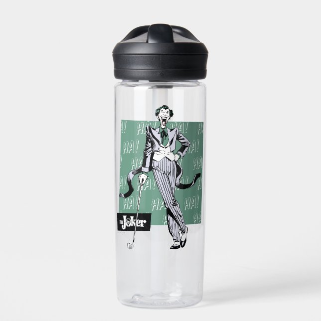 Joker With Golf Club Water Bottle (Front)