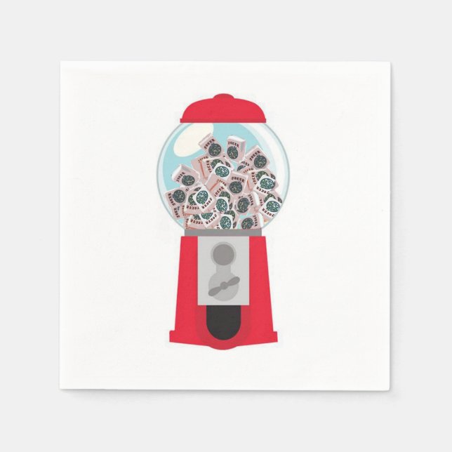 Jokerball Machine Napkins (Front)