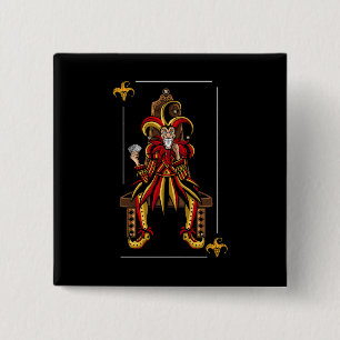 Jokers Wild 2 Inch Square Button
