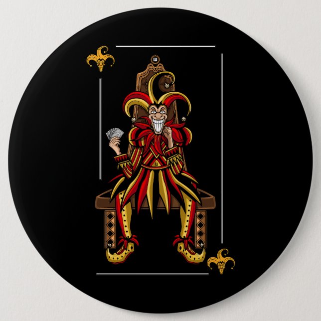 Jokers Wild 6 Inch Round Button (Front)