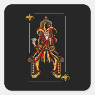 Jokers Wild Square Sticker