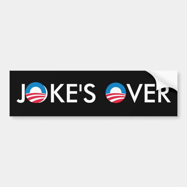 Joke's Over Bumper Sticker (Front)