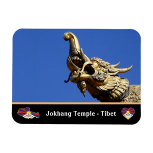 Jokhang Temple detail & Lhasa, Tibet /Himalayas Magnet