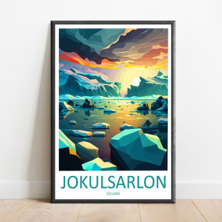 Jokulsarlon Travel Print Wall Art Jokulsarlon Wall