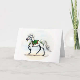 Jol Icelandic Horse Holiday Card